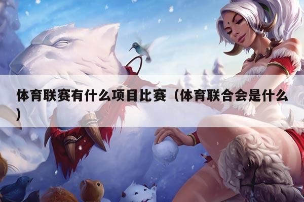 体育联赛有什么项目比赛(体育联合会是什么)